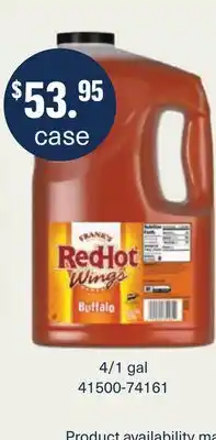 Restaurant Depot FRANKY'S RedHot Wings offer