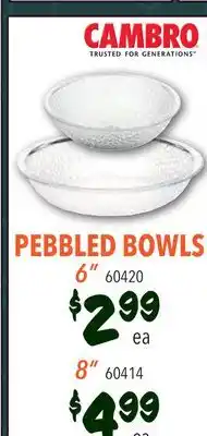 Restaurant Depot PEBBLED BOWLS offer