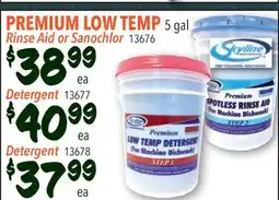 Restaurant Depot PREMIUM LOW TEMP Rinse Aid or Sanochlor offer