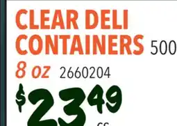 Restaurant Depot CLEAR DELI CONTAINERS offer