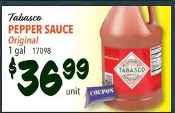 Restaurant Depot Tabasco PEPPER SAUCE Original offer