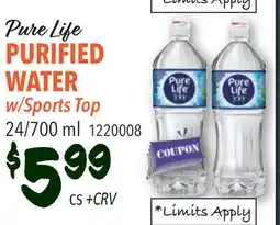 Restaurant Depot Pure Life PURIFIED WATER w/Sports Top offer
