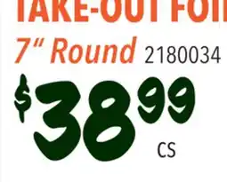 Restaurant Depot TAKE-OUT FOIL 7 Round offer