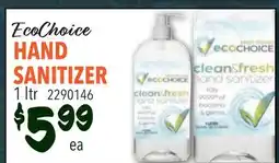 Restaurant Depot EcoChoice HAND SANITIZER offer