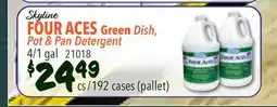 Restaurant Depot Skyline FOUR ACES Green Dish, Pot & Pan Detergent offer