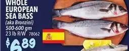 Restaurant Depot WHOLE EUROPEAN SEA BASS offer