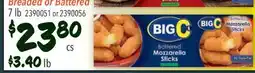 Restaurant Depot BIG C Battered Mozzarella Sticks offer