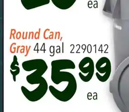 Restaurant Depot Round Can, Gray offer