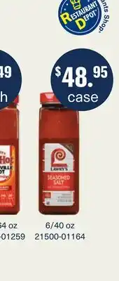 Restaurant Depot LAWRY'S SEASONED SALT offer