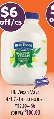 Restaurant Depot HD Vegan Mayo offer