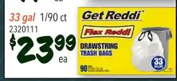 Restaurant Depot Get Reddi Flex Reddi DRAWSTRING TRASH BAGS offer