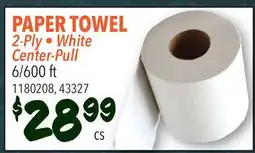 Restaurant Depot PAPER TOWEL 2-Ply • White Center-Pull offer