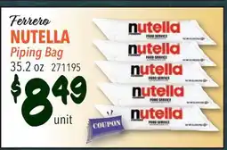 Restaurant Depot Ferrero NUTELLA Piping Bag offer