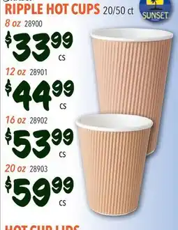 Restaurant Depot SUNSET RIPEPLE HOT CUPS offer
