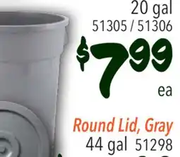 Restaurant Depot Round Lid, Gray offer