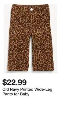 Old Navy Old Navy Printed Wide-Leg Pants for Baby offer