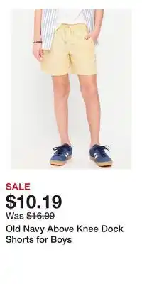 Old Navy Old Navy Above Knee Dock Shorts for Boys offer