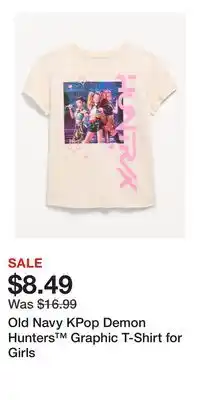 Old Navy Old Navy KPop Demon Hunters Graphic T-Shirt for Girls offer