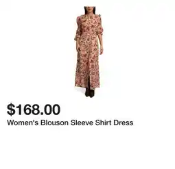 Belk Women's Blouson Sleeve Shirt Dress offer