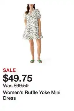 Belk Women's Ruffle Yoke Mini Dress offer