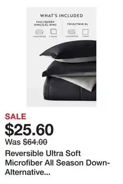 Belk Reversible Ultra Soft Microfiber All Season Down-Alternative Comforter Set offer