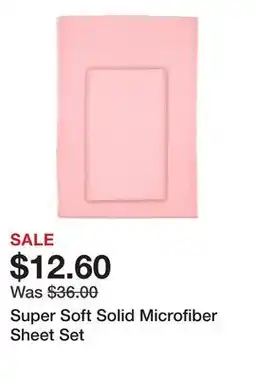 Belk Super Soft Solid Microfiber Sheet Set offer