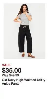Old Navy Old Navy High-Waisted Utility Ankle Pants offer