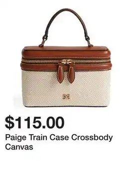 Belk Paige Train Case Crossbody Canvas offer