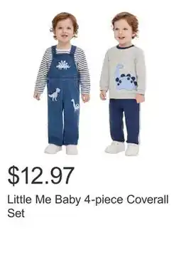 Costco Little Me Baby 4-piece Coverall Set offer
