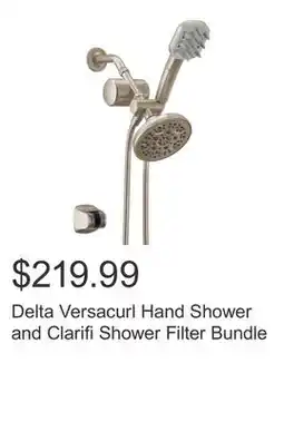 Costco Delta Versacurl Hand Shower and Clarifi Shower Filter Bundle offer