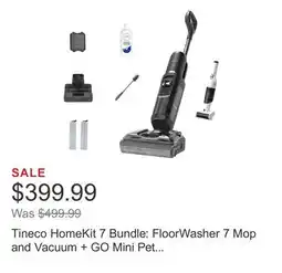 Costco Tineco HomeKit 7 Bundle: FloorWasher 7 Mop and Vacuum + GO Mini Pet Handheld Vacuum offer