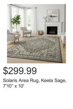 Costco Solaris Area Rug, Keela Sage, 7'10 x 10' offer