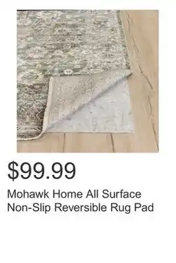 Costco Mohawk Home All Surface Non-Slip Reversible Rug Pad offer