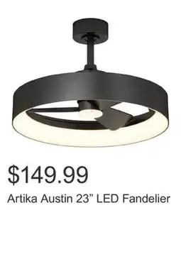 Costco Artika Austin 23 LED Fandelier offer