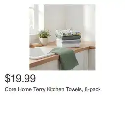Costco Core Home Terry Kitchen Towels, 8-pack offer
