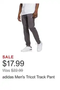 Costco adidas Men's Tricot Track Pant offer