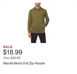 Costco Merrell Men's Full Zip Hoodie offer