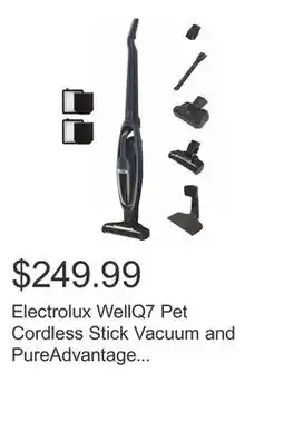 Costco Electrolux WellQ7 Pet Cordless Stick Vacuum and PureAdvantage Filter Set offer