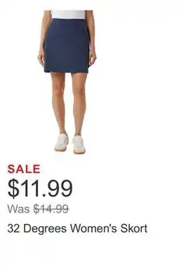 Costco 32 Degrees Women's Skort offer