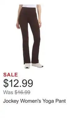 Costco Jockey Women's Yoga Pant offer