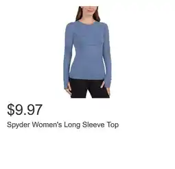 Costco Spyder Women's Long Sleeve Top offer