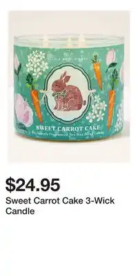 Bath & Body Works Sweet Carrot Cake 3-Wick Candle offer