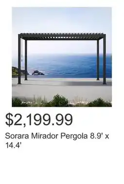 Costco Sorara Mirador Pergola 8.9' x 14.4' offer
