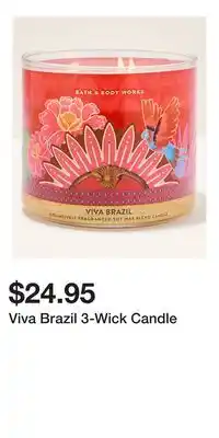 Bath & Body Works Viva Brazil 3-Wick Candle offer