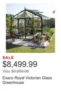 Costco Exaco Royal Victorian Glass Greenhouse offer