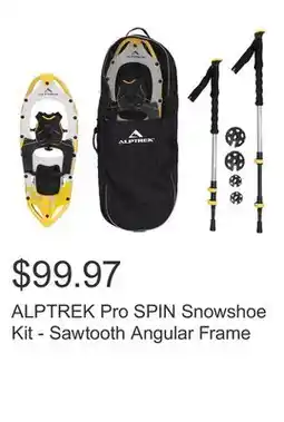 Costco ALPTREK Pro SPIN Snowshoe Kit - Sawtooth Angular Frame offer
