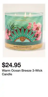 Bath & Body Works Warm Ocean Breeze 3-Wick Candle offer