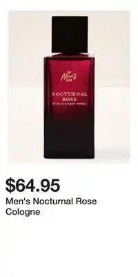 Bath & Body Works Men's Nocturnal Rose Cologne offer
