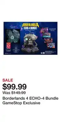 Game Stop Borderlands 4 ECHO-4 Bundle GameStop Exclusive offer