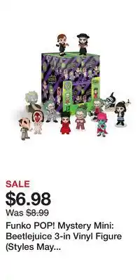 Game Stop Funko POP! Mystery Mini: Beetlejuice 3-in Vinyl Figure (Styles May Vary) offer
